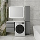Style Line Тумба с раковиной под стиральную машину Даллас 110 L Люкс Plus подвесная серая – фотография-15